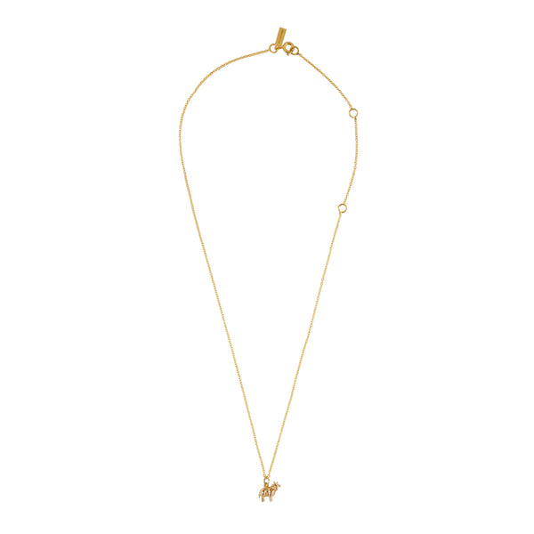 "TINY OX" 18K SIAM YELLOW GOLD NECKLACE