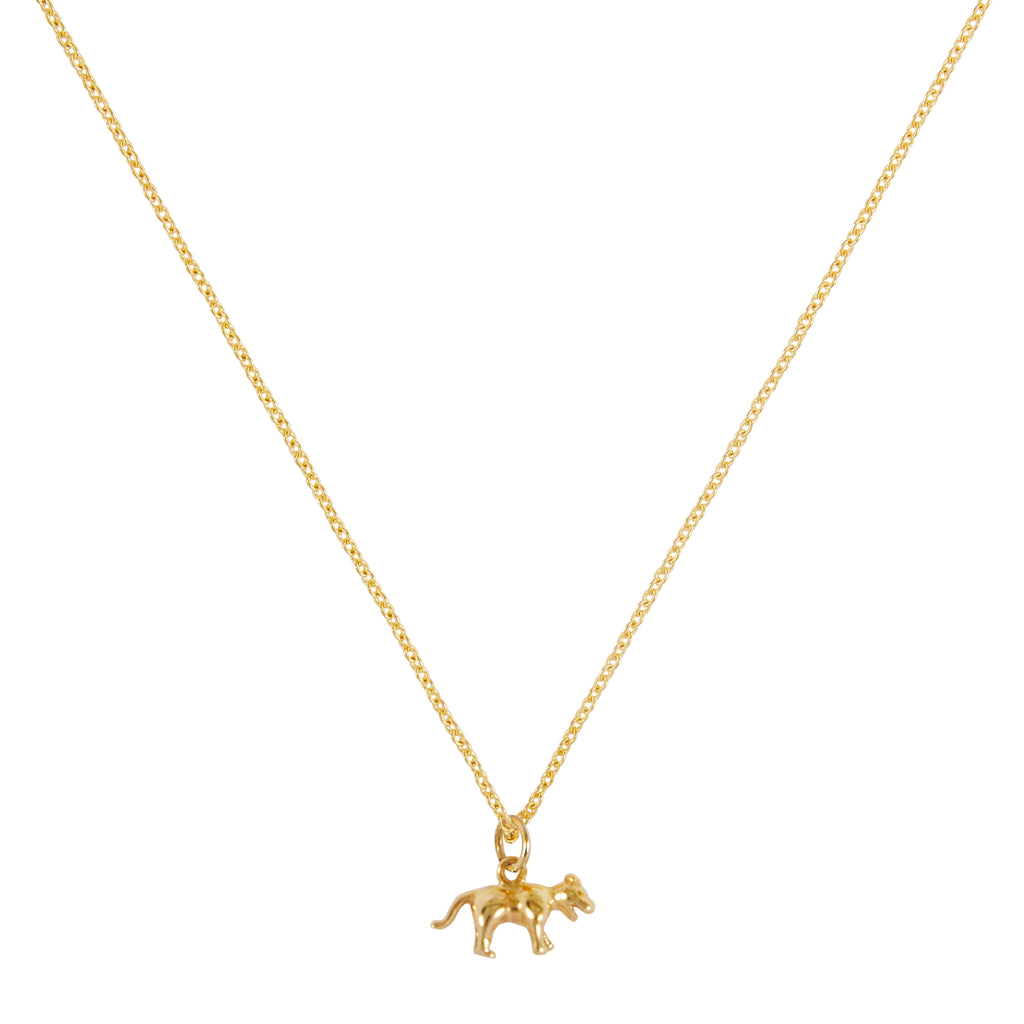"TINY TIGER" 18K SIAM YELLOW GOLD NECKLACE
