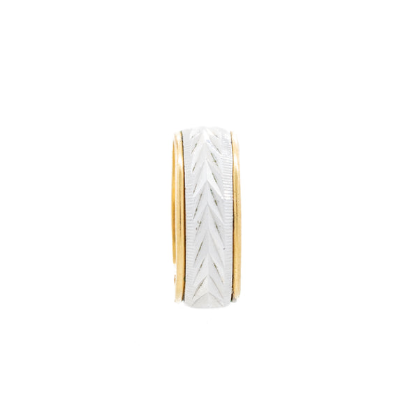 "18K Yellow Gold Plated Band" Ring
