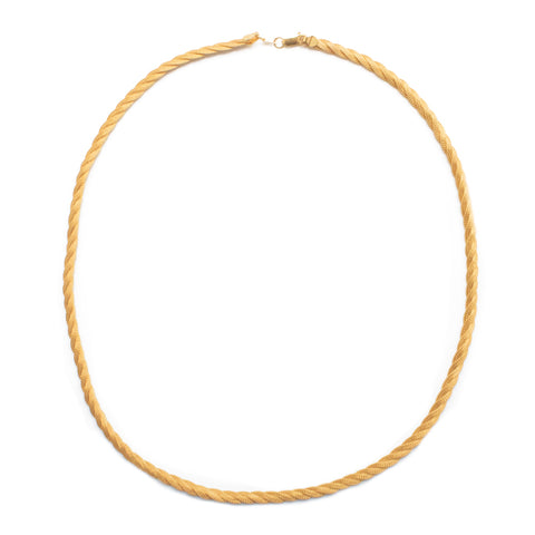 "22k Yellow Gold Flat Twist Chain" Necklace