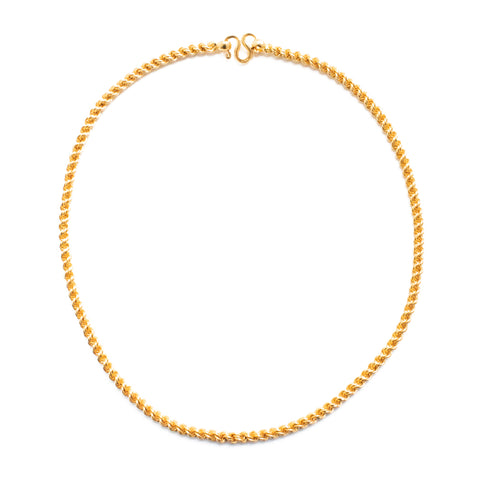 "22K Yellow Gold Rope Chain" Necklace
