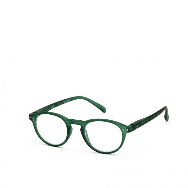 "A" Green Reading Glasses
