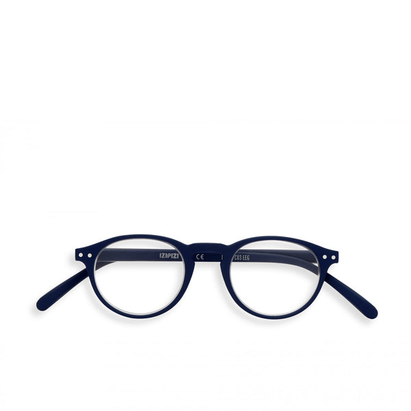"A" Navy Blue Reading Glasses