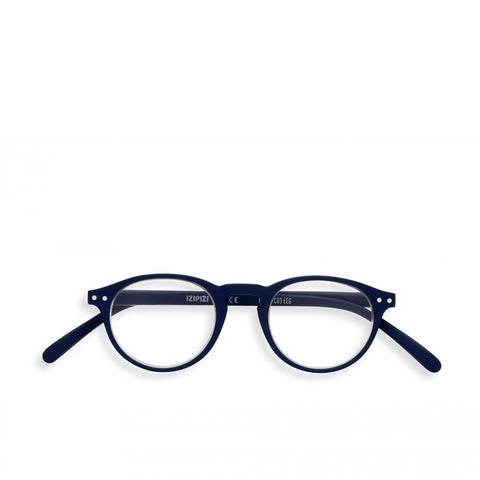 "A" Navy Blue Reading Glasses