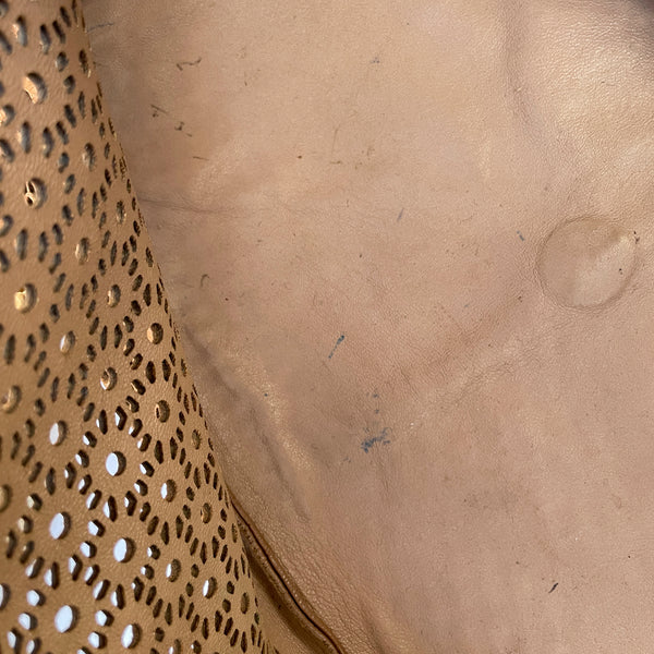 Alaia Perforated Leather Tote Bag
