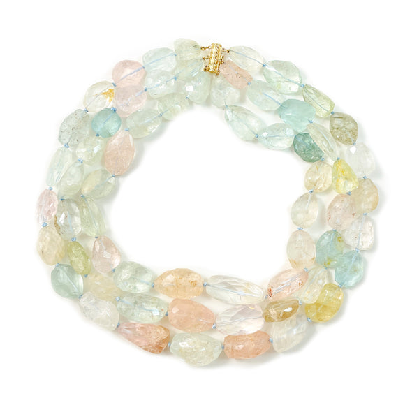 Multicolour Aquamarine Necklace