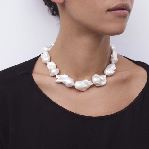"Large Baroque Pearl" Necklace