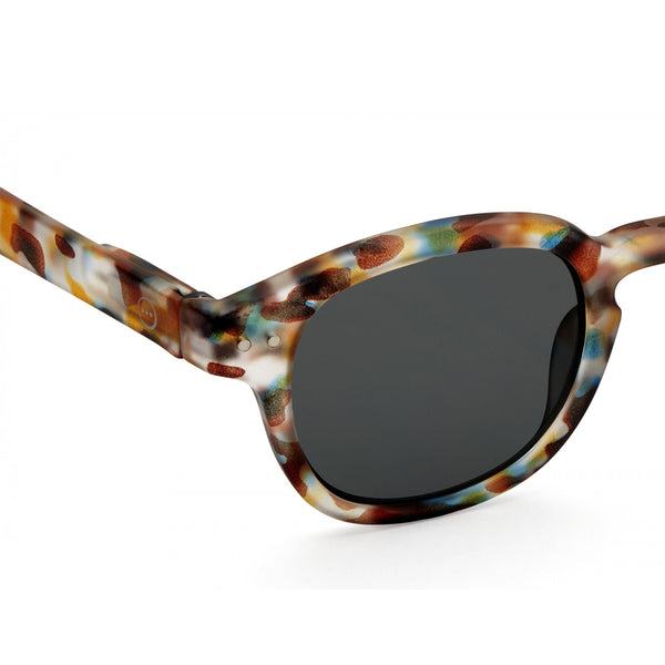"C" Blue Tortoise Grey Lenses Sunglasses