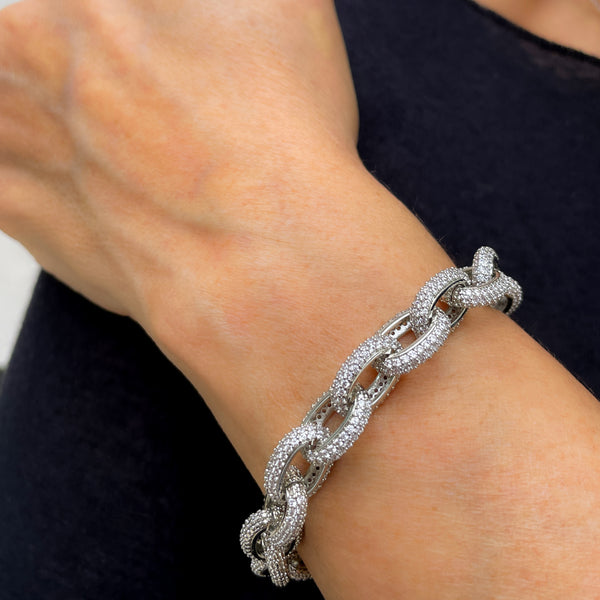 Bold Gradient Link Chain Bracelet