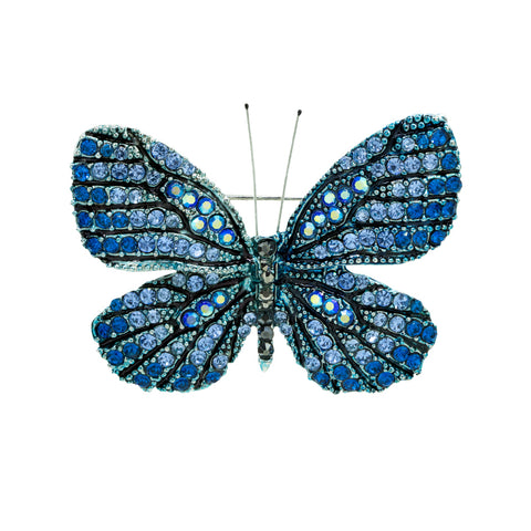 "Blue Butterfly" Brooch