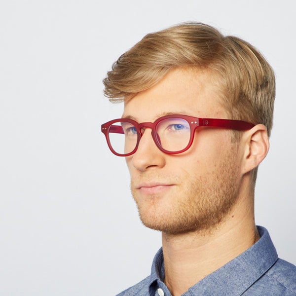 "C" Red SCREEN Reading Glasses
