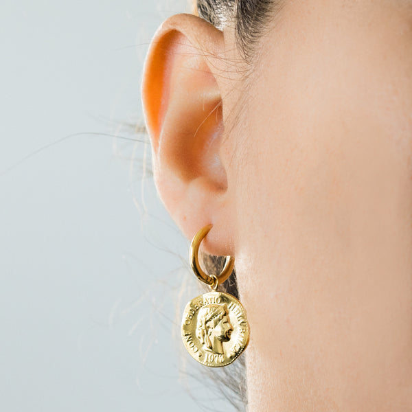 "Coin" Mono Earring