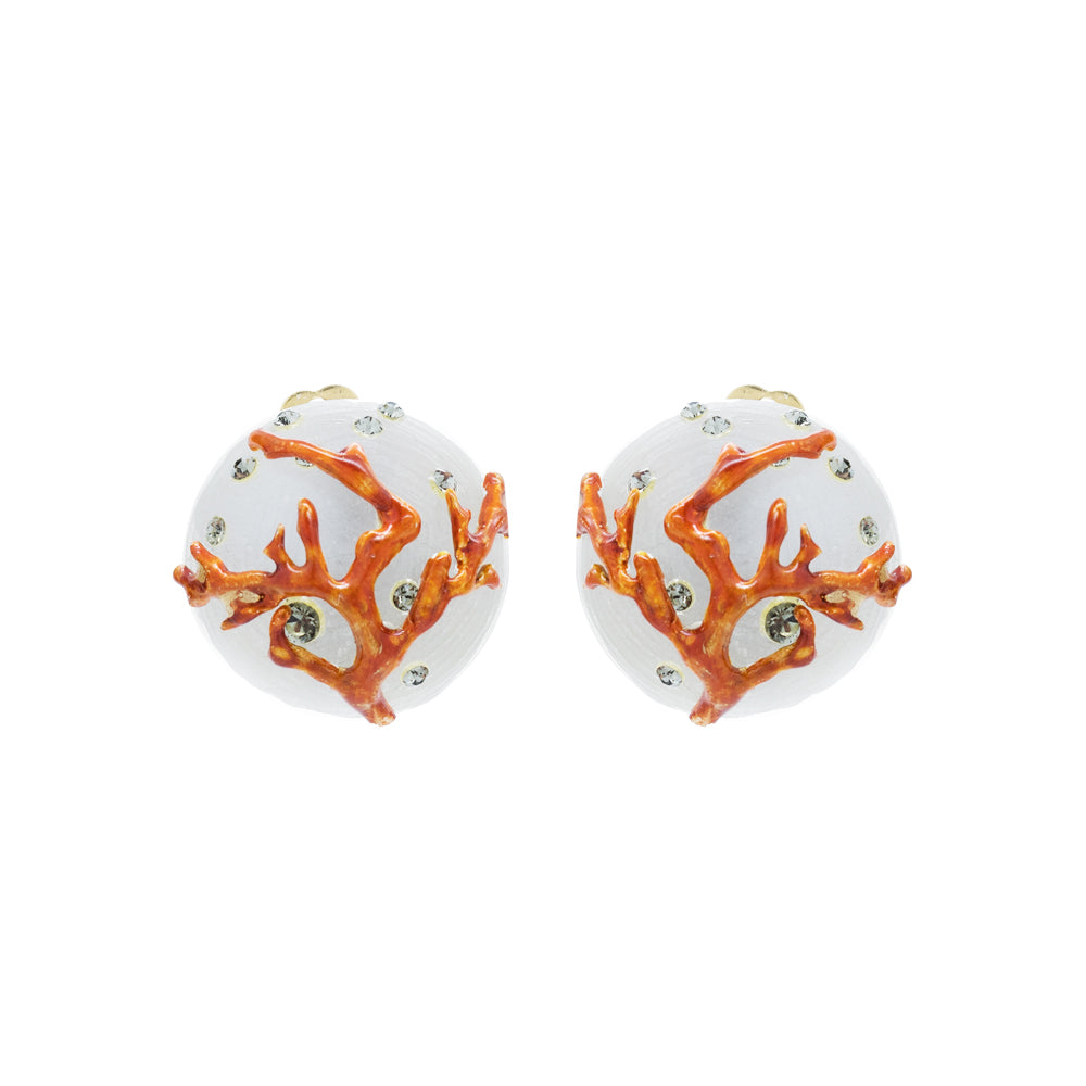 "Coral Clip-On" Earrings