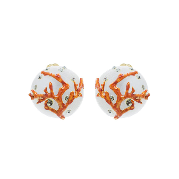 "Coral Clip-On" Earrings