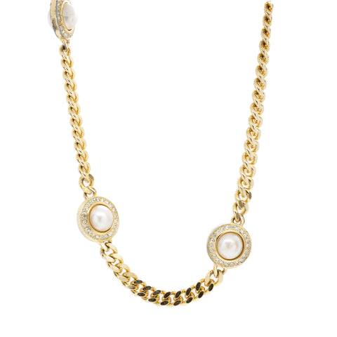 "Christian Dior Long Pearl" Necklace