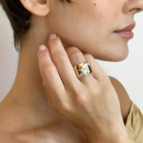 "Wrapped Crocus Ring"