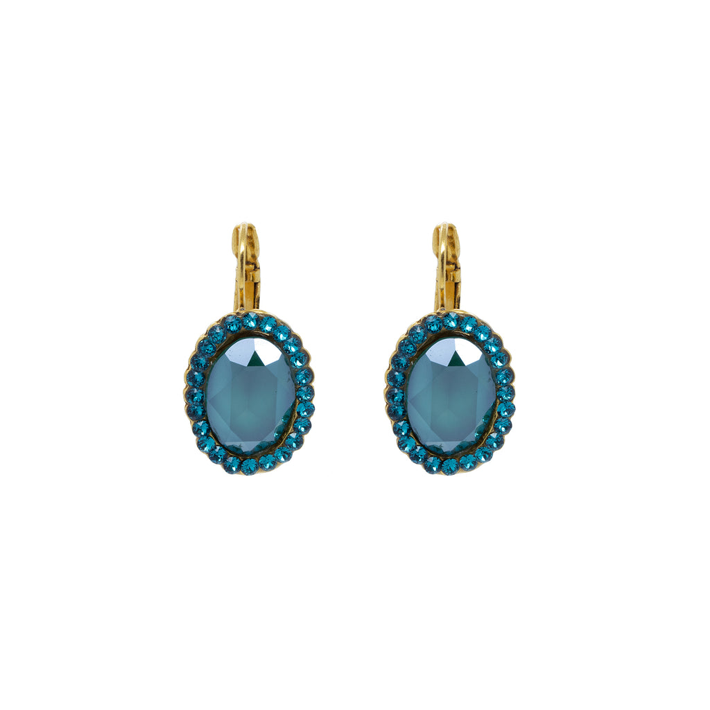"Blue Crystal Swarovski " Earrings