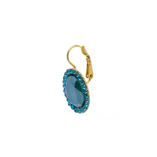 "Blue Crystal Swarovski " Earrings