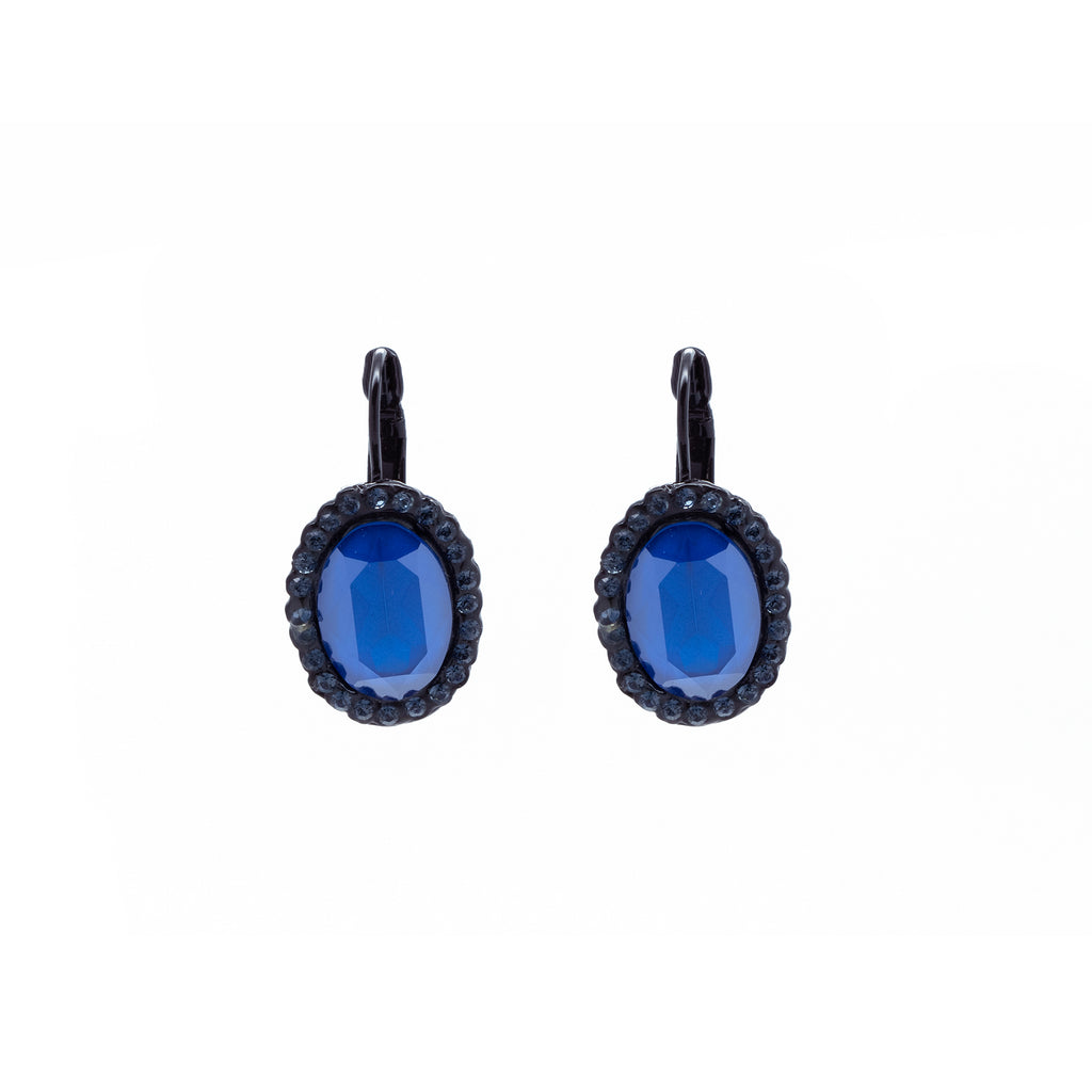 "Deep Blue Crystal Swarovski " Earrings