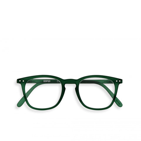 "E" Green Crystal Reading Glasses