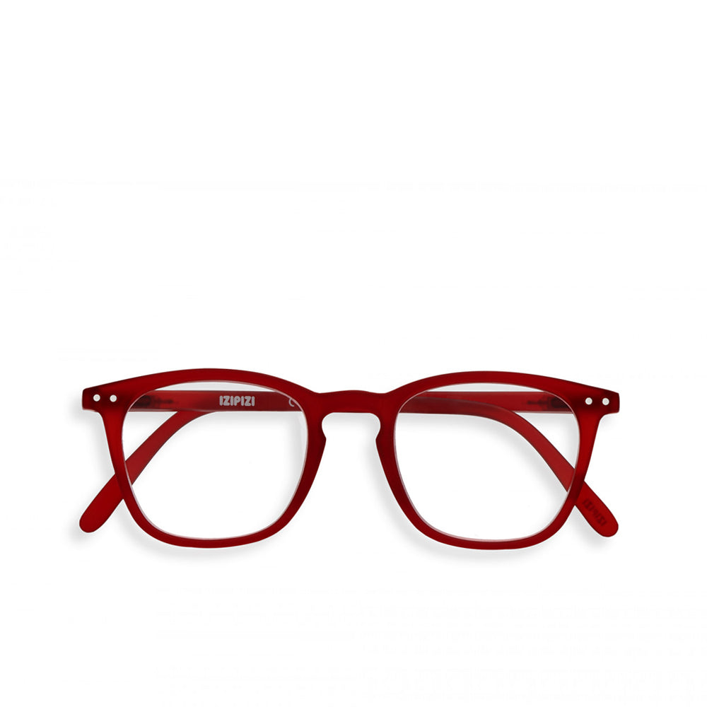 "E" Red Reading Glasses