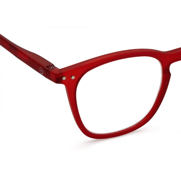 "E" Red Crystal Reading Glasses