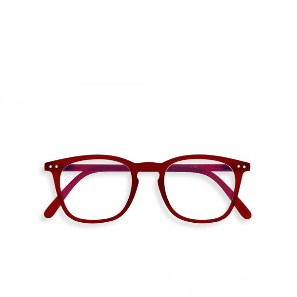"E" Red Crystal SCREEN Reading Glasses