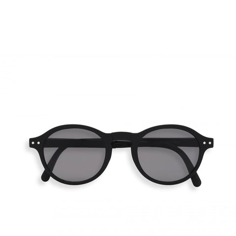 "F" Black Grey Lenses Sunglasses