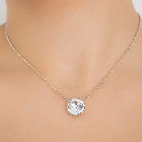 "Vintage Glass Silver" Necklace