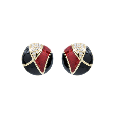 "Ladybug Clip-On" Earrings