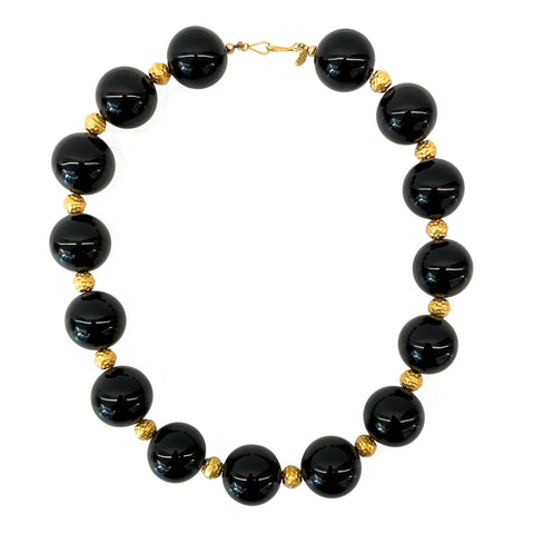 "Onyx" 18K Yellow Gold Necklace