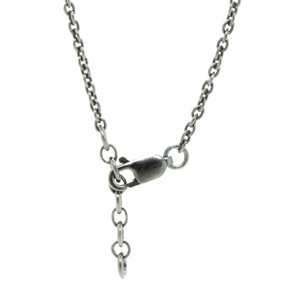 "Pansy" Silver & Diamonds Necklace