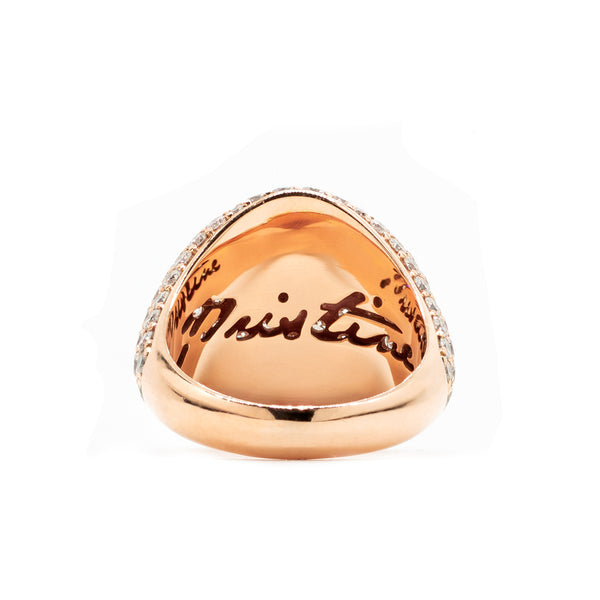 "CHEVALIÈRE" ROSE GOLD RING