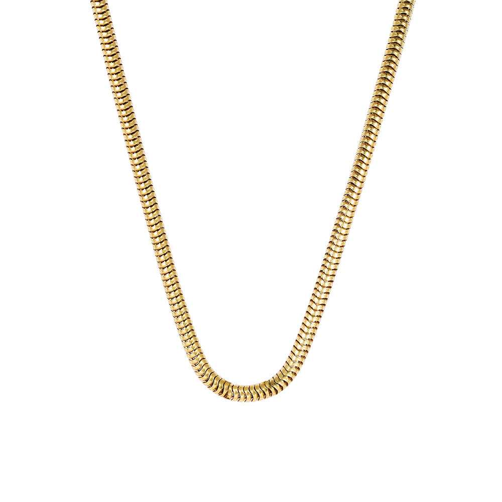 "SNAKE" 18K YELLOW GOLD THICK CHAIN