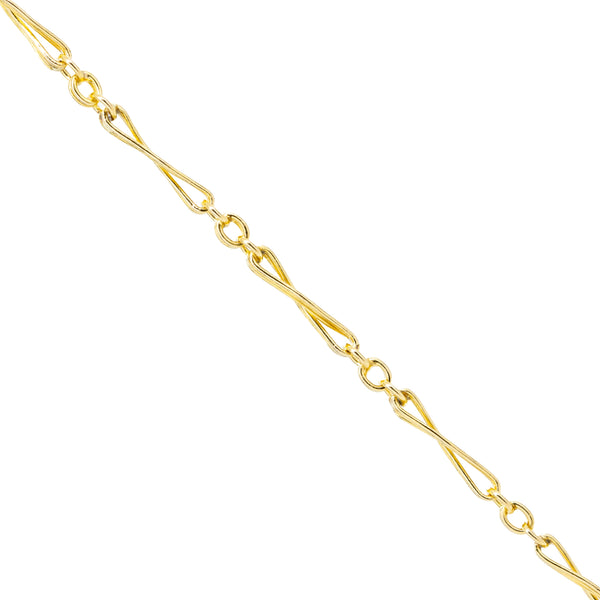 "18K Yellow Gold Chain" Bracelet